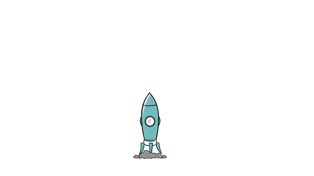 A rocket launching