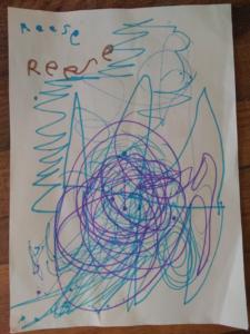 Image of a scribbly child's drawing 