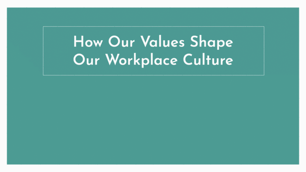 a GIF featuring the blog title, beneath which four icons representing inventiveness, clarity, authenticity, and partnership slide in from bottom