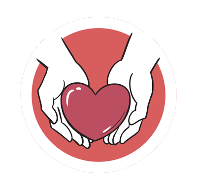 heart in hands icon